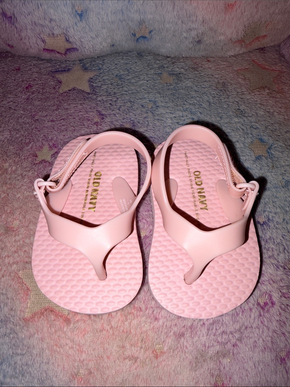 Old Navy Light Pink Toddler Jelly Sandals with Back Strap